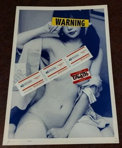 DEATH NYC ltd ed signed graffiti street art print 45x32cm Sexy Model - Picture 1 of 3