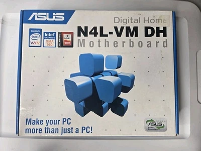NEW Asus N4L-VM Digital Home Motherboard Socket 479 Intel Core Duo Processor - Image 1 of 4