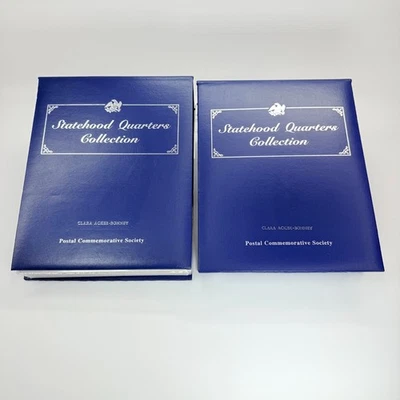 Statehood Quarters Collection Postal Commemorative Society Volume 1 & 2 Book - Image 1 of 4