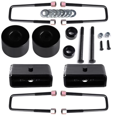 For 2009-2010 Toyota Tacoma 4WD Only 2"-3" Front 2" Rear Black Leveling Lift Kit Foto 1 de 4