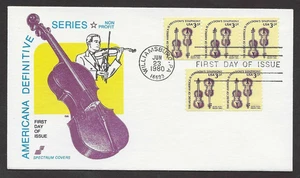 #1813 3.5c Violinen - Music of America - Spectrum FDC Coils (3+2) - Bild 1 von 2