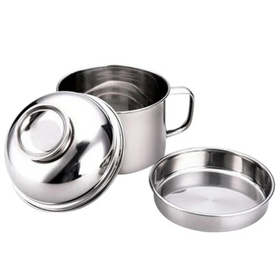  Contenitori Di Stoccaggio in Acciaio Inossidabile Insalatiera Inox - Immagine 1 di 4