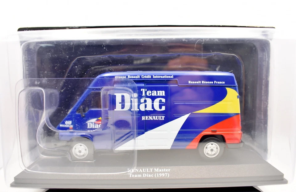 modellino auto rally scala 1:43 Renault master collezione modellismo statico ixo - Immagine 1 di 1