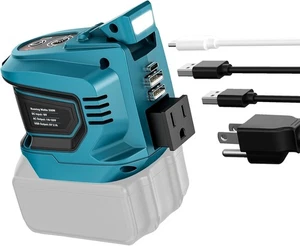 Power Inverter for Makita 18V Battery 200W DC to AC with USB AC Outlet - Picture 1 of 7