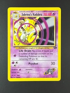 Sabina's Kadabra 58/132 Gym Challenge Non Holo Pokémon TCG WOTC - Bild 1 von 1
