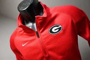 Nike 1/4 Zip Jacket Dri Fit Golf UGA Georgia Bulldogs Pull Over Boys Sz Large - Picture 1 of 9