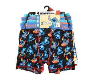 Disney Stitch Boys Boxer Brief Underwear, 4-Pack, Sizes XS and L - Picture 1 of 8