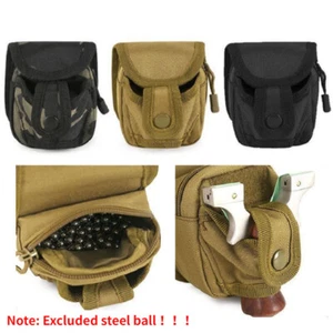 Tactical Slingshot Bag Waist Case Catapult Steel Balls Pouch Shoot Games Package - Picture 1 of 13