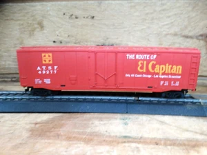 Tyco HO Scale 50' Santa Fe 49277 El Capitan Plug Door Railroad Train Box Car - Picture 1 of 6