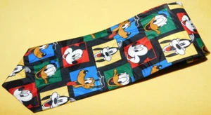 MICKEY UNLIMITED MULTI COLOR DISNEY CHARACTERS MOTIF POLYESTER TIE - NECK TIES. - Picture 1 of 3