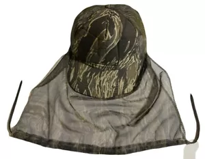Sombrero camuflado vintage a rayas de tigre con máscara facial - Pavo ciervo caza - Imagen 1 de 5