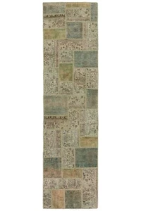 Patchwork 118 1/8x31 1/2in Hand-Knotted Persian Carpet Orient Carpet Rug Vintage - Picture 1 of 11