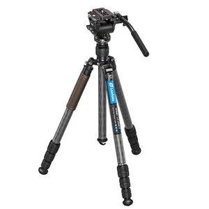 Leofoto LX-254CT+BV-5B Reversible Travel Tripod+Bino Fluid Head Kit - Picture 1 of 11