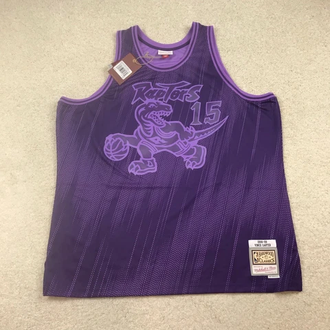 Mitchell & Ness Toronto Raptors Mens 3XL Vince Carter Jersey Monochrome *defect Cover