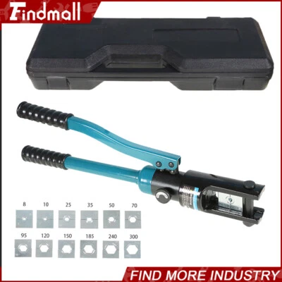 Findmall 16 Ton Hydraulic Clamp Wire Crimper Battery Cable Crimping Tool