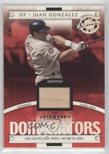 2001 Donruss Class Of 2001 Dominators Materials /500 Juan Gonzalez #DM-3