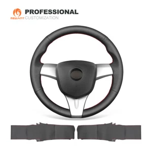 MEWANT Custom DIY cuero auténtico cubierta del volante del coche para Chevrolet Spark 2010-2014 - Imagen 1 de 11