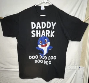Baby Shark, Daddy Shark Doo Do Graphics Father Tee Port & Co T-shirt Mens XL - Picture 1 of 6