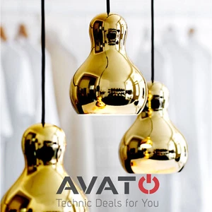 FRITZ HANSEN Calabash P1 - Lightyears - Gold Chrome Lampe Pendelleuche COMPLOT - Imagen 1 de 4