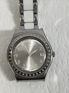 Swatch Irony Stainless 377 Silver Women’s Watch Swiss Running New Battery - Picture 1 of 10
