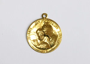 MEDAILLE PATRIOTIQUE GUERRE 1914-18, JOURNEE DES REGIONS LIBEREES 1919 MILITAIRE - Picture 1 of 3