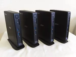 Lot of 4 Acer CXI2 Mini Desktop PC Celeron 3215U 1.7GHz 4GB RAM 16GB SSD Ubuntu - Picture 1 of 13