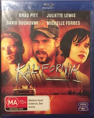 KALIFORNIA (1983) BLU RAY - BRAND NEW - BRAD PITT - CRIME THRILLER - REGION B - Image 1 of 2