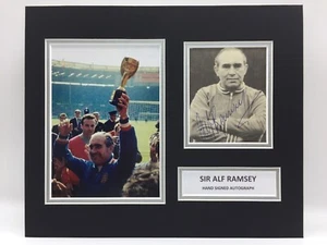 RARE Sir Alf Ramsey England World Cup 1966 Signed Photo Display + COA AUTOGRAPH - Picture 1 of 3