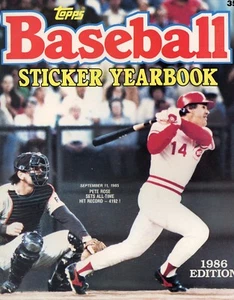 1986 Topps Baseball Sticker Yearbook -- Pete Rose Cover  Drawer 388 - Picture 1 of 1