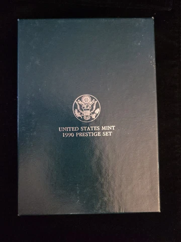 1990 US Mint Prestige Proof Set | Beautiful Set | Box & COA | See Pics Cover