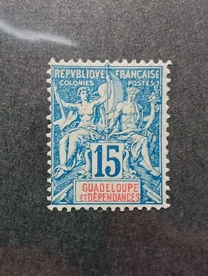 Stamps Of Guadeloupe Scott #34.perf.14x13.5. - Image 1 of 2