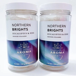 2-Pack Bath & Body Works AROMA NORTHERN BRIGHTS Eucalyptus Pine Shower Steamers - Picture 1 of 4