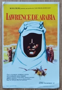Lawrence of Arabia ORIGINAL Spanish 1964 HERALD Peter O'Toole silhouette art! - Imagen 1 de 2