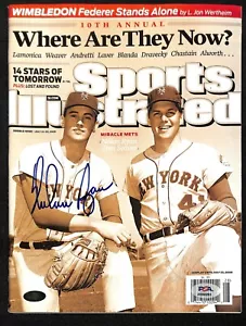 Nolan Ryan Mets MLB Autographed 2009 Sports Illustrated PSADNA No label Magazine - Picture 1 of 2