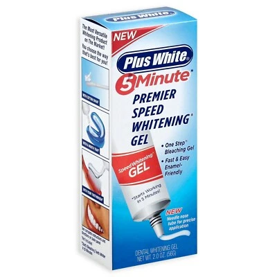 Gel blanqueador dental Plus White Premier 5 minutos velocidad 2 OZ Foto 1 de 4