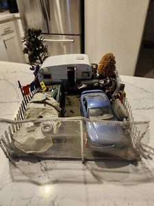 124 Custom Diorama Trailer Park Lowrider Impala/mustang - Bild 1 von 20