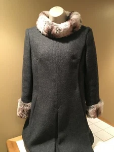 Vintage John Wanamaker Mimi Shop Damen Winter Mantel Jacke Größe ~ Small S - Bild 1 von 7