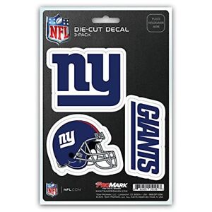 NFL New York Giants 3 Piece Decal Sticker Set