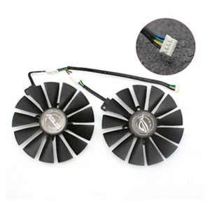 4pin Graphics Card Cooler Fan for ASUS DUAL-RX580-8G(13 Leaves/Dual Fan Version) - Bild 1 von 4