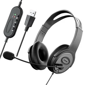 Noise Cancelling Microphone for Skype Office Call Center Home Podcast V1W86019 - Photo 1/6