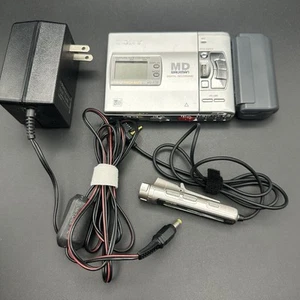 SONY MZ-R50 Portable Minidisc Recorder Silver Playback & Recording Tested - Picture 1 of 22