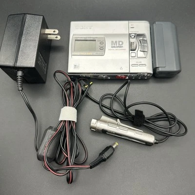 SONY MZ-R50 Portable Minidisc Recorder Silver Playback & Recording Tested - Image 1 of 4