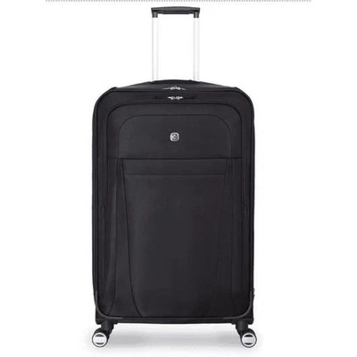 SWISSGEAR ZURICH SOFTSIDE LARGE CHECKED SUITCASE - BLACK - Scratch & Dent - Image 1 of 4