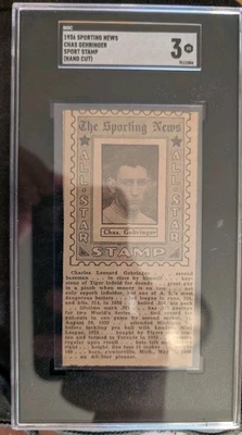 1936 Sporting News Sport Stamp Chas Gehringer SGC 3 None Higher Charlie - Image 1 of 4