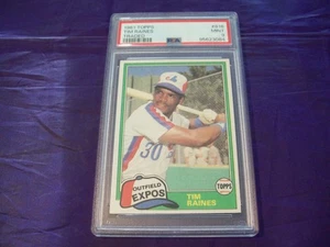 1981 TOPPS TRADED #816 TIM RAINES PSA 9 - Foto 1 di 2
