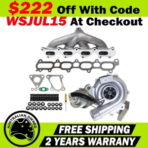 Billet Turbo+Genuine Manifold,Gasket&Stud Kit ForMitsubishi Challenger 4D56 2.5L - Picture 1 of 12