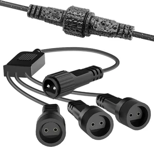 Gcstnn 3 in 1 Y-Form Weihnachtsbeleuchtung Splitter Stecker, Außenbereich - Bild 1 von 7