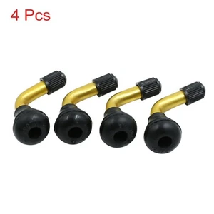 4pcs PVR70 Tire Valve Stem 90 Degree Snap-in Rubber Base for Car Motorcycle Tube - Picture 1 of 4