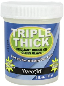 DecoArt Dreifach Dicke Brillant Brush-On Glanz Glasur - 4oz Tube - Bild 1 von 1