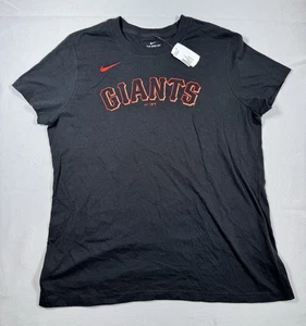 Nike MLB San Francisco Giants #28 Posey Black Tee T-Shirt Women's Large NWT New - Picture 1 of 7